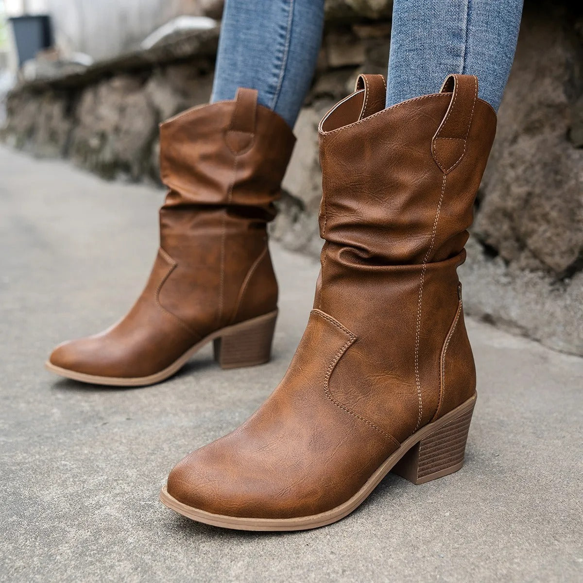 Samantha | Retro-Chic Cowboy Boots