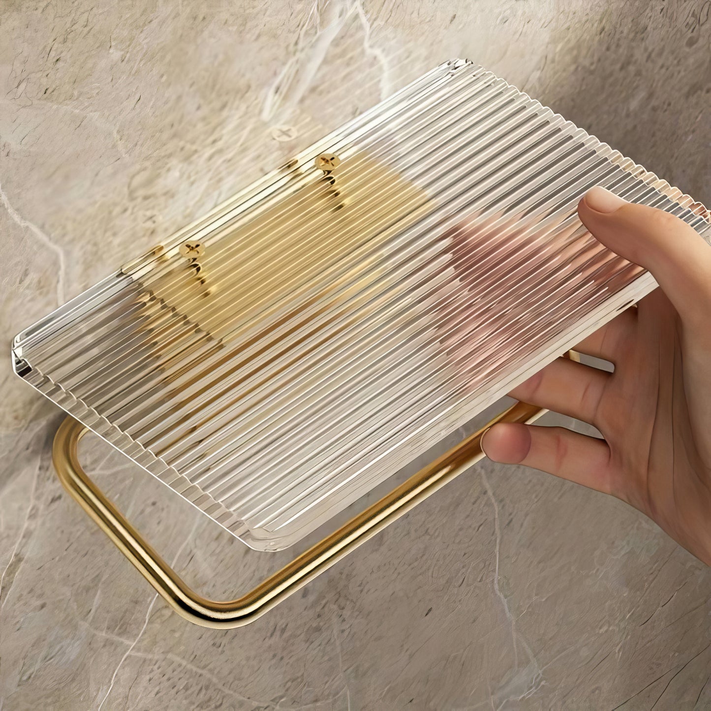 Regal Rest | Luxury Toilet Paper Holder with Shelf