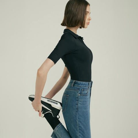 The Rebecca Nylon Athletic Bodysuit
