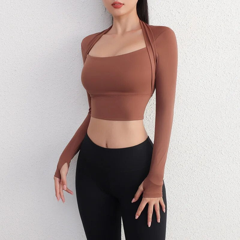 Harley | Sleek & Chic Padded Yoga Crop Top