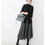 Claire | Chic Pleated Midi Skirt