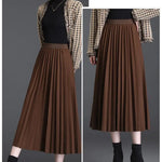 Claire | Chic Pleated Midi Skirt