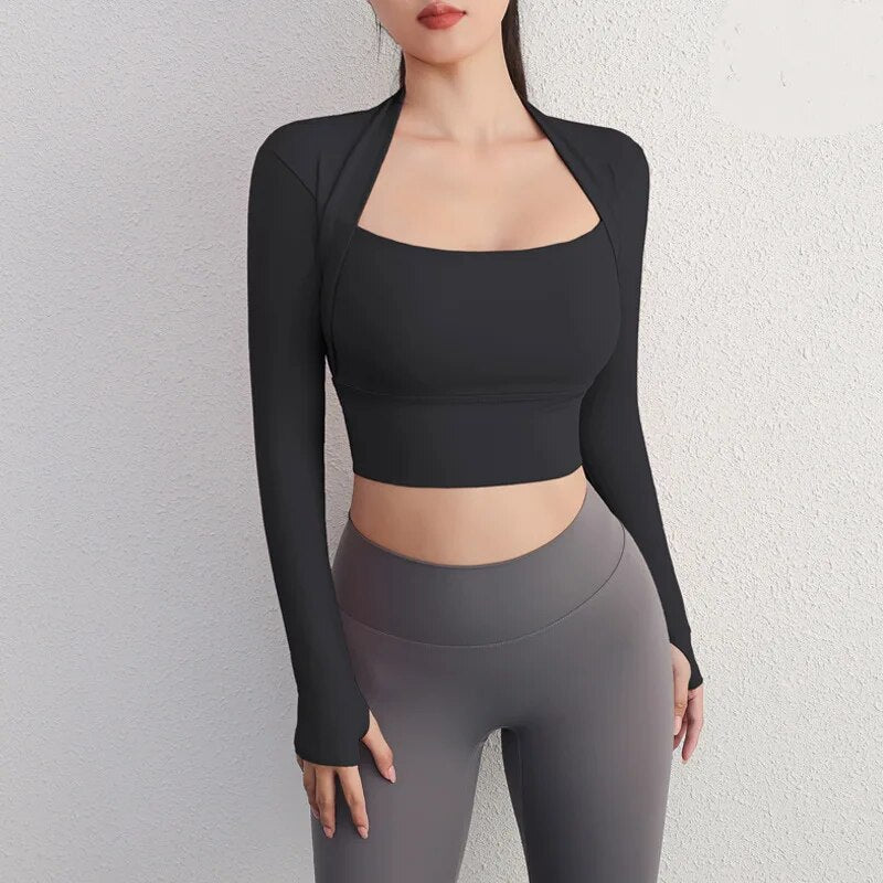 Harley | Sleek & Chic Padded Yoga Crop Top