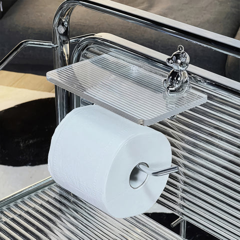 Regal Rest | Luxury Toilet Paper Holder with Shelf
