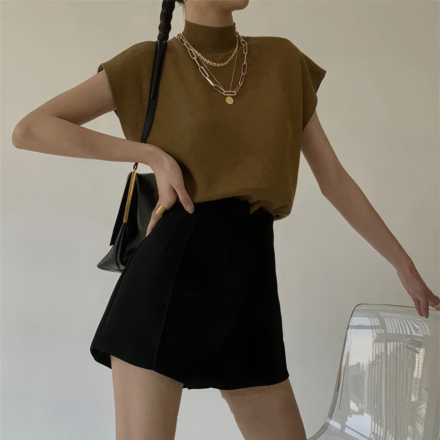 Elaina | Chic & Versatile Knitted Vest Shirt