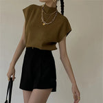 Elaina | Chic & Versatile Knitted Vest Shirt