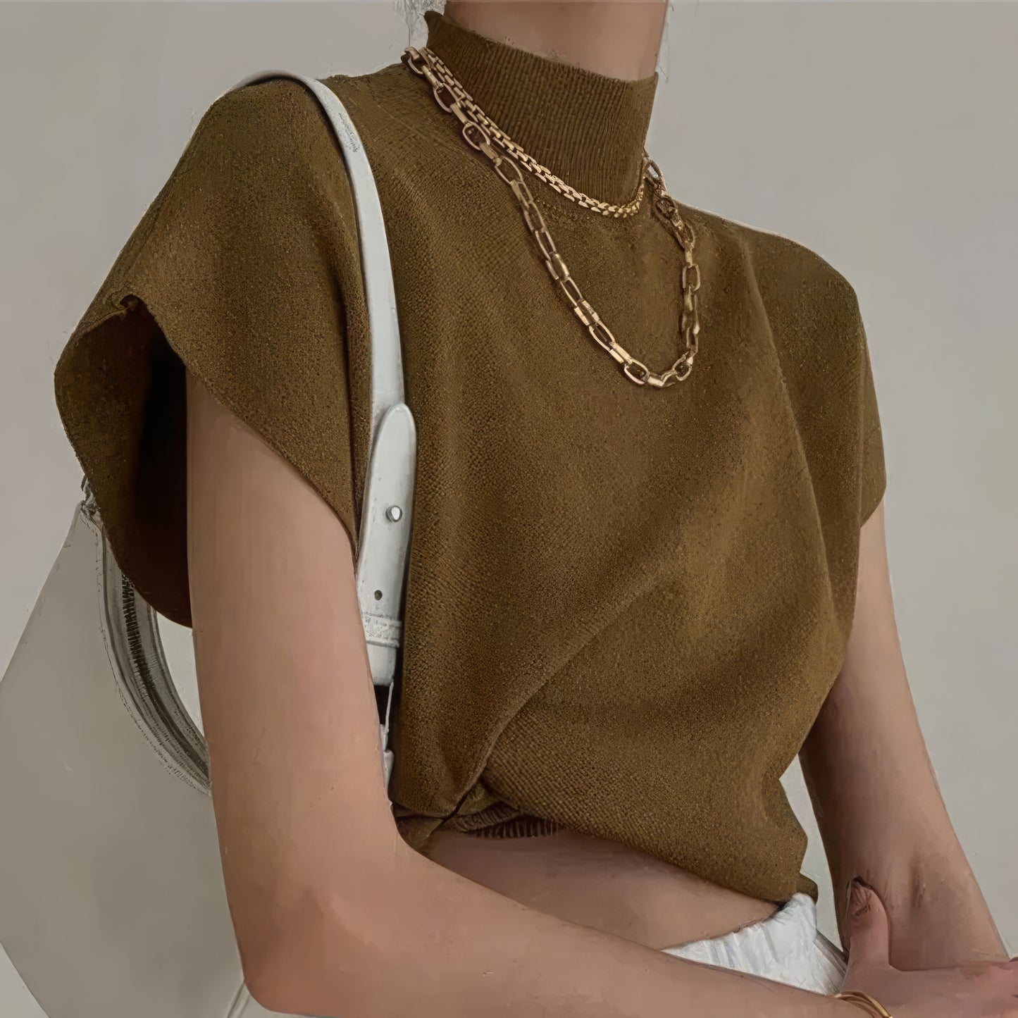 Elaina | Chic & Versatile Knitted Vest Shirt