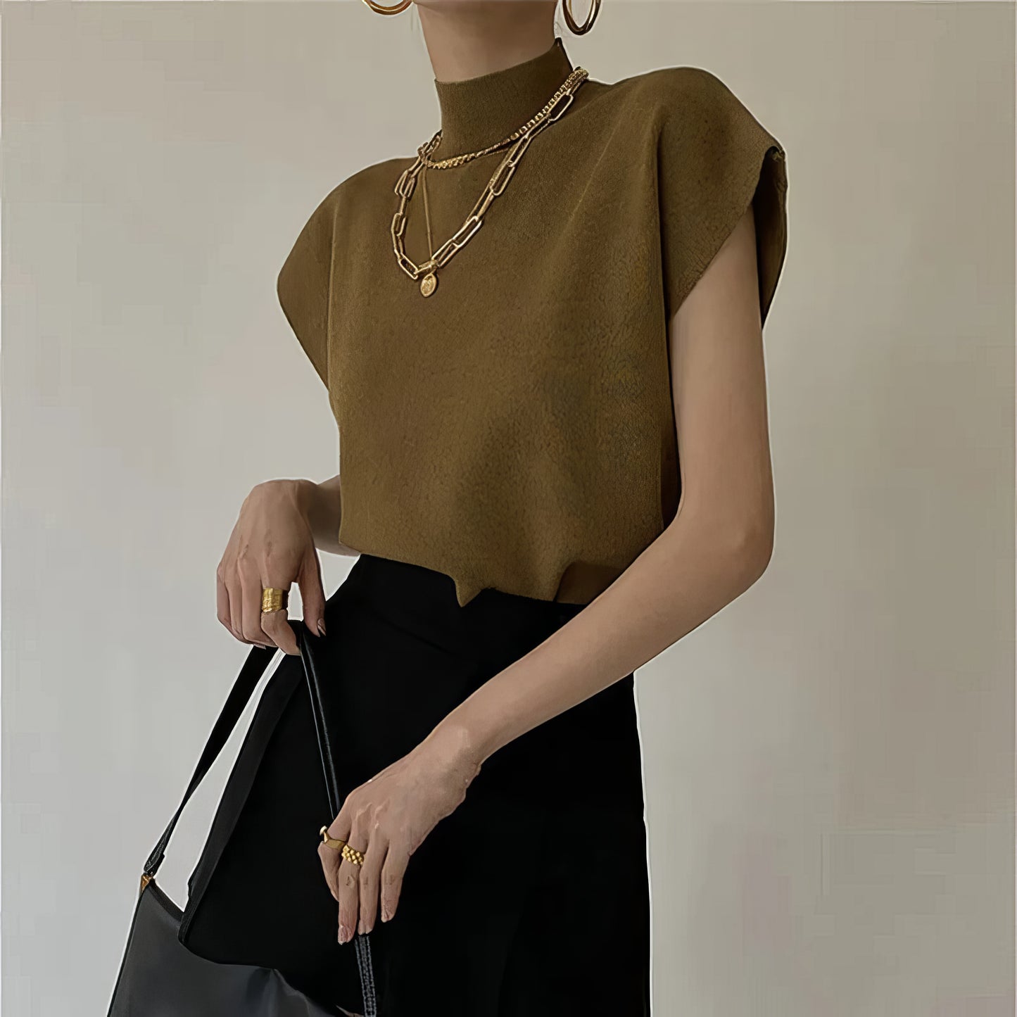 Elaina | Chic & Versatile Knitted Vest Shirt