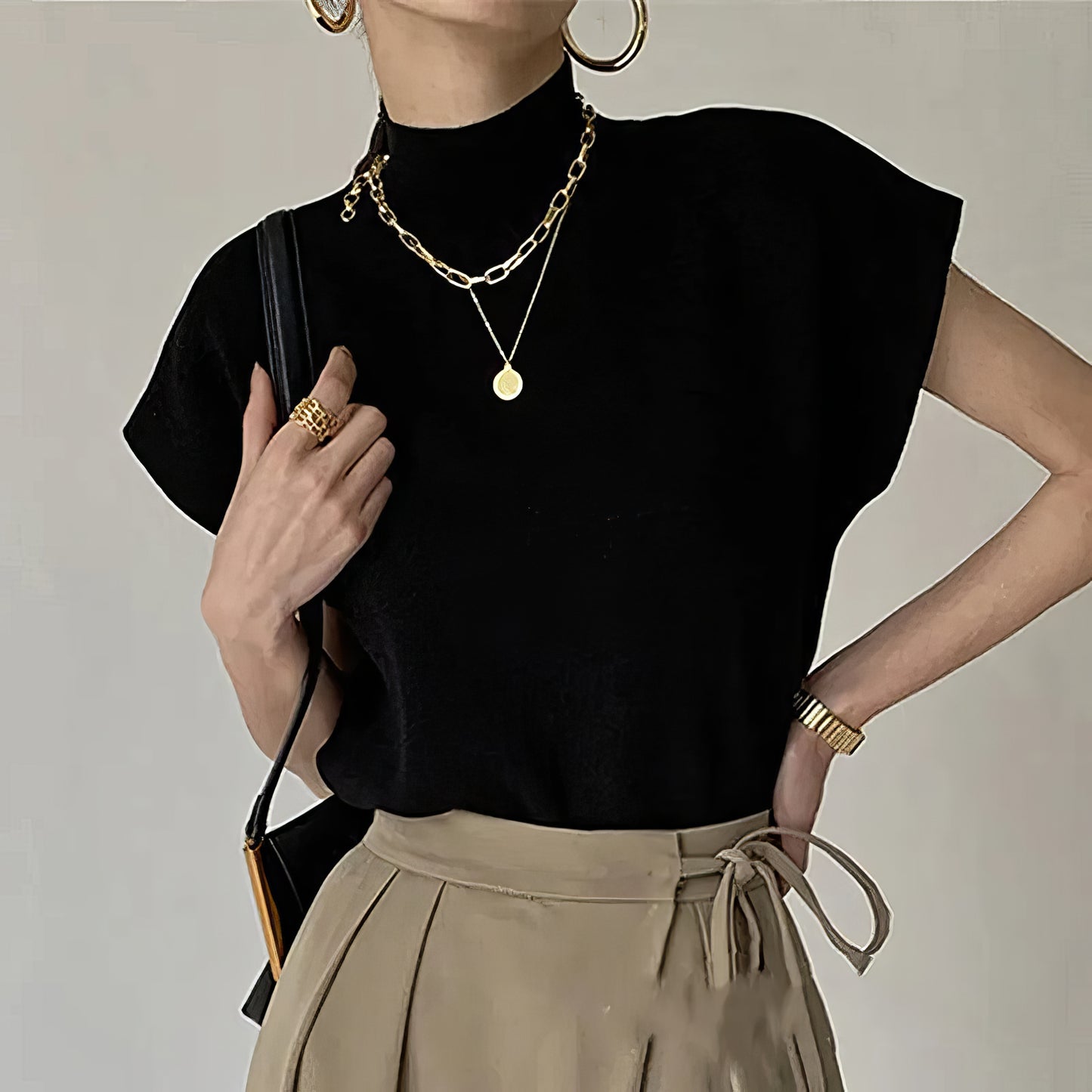 Elaina | Chic & Versatile Knitted Vest Shirt