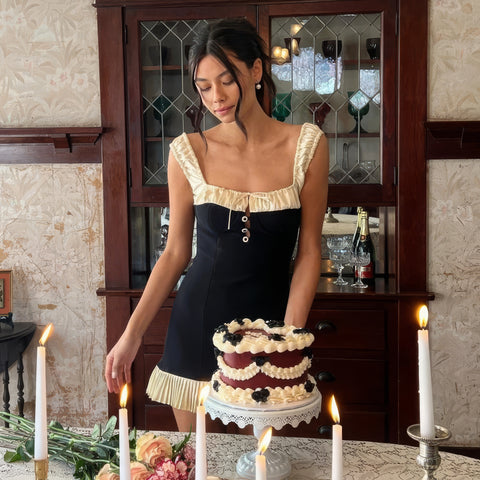 Hailey | Sultry & Chic Vintage Mini Dress