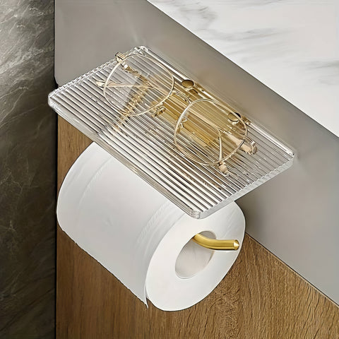 Regal Rest | Luxury Toilet Paper Holder with Shelf