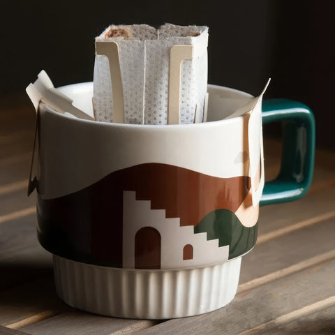 Café Charm | Vintage & Chic Ceramic Coffee Mug