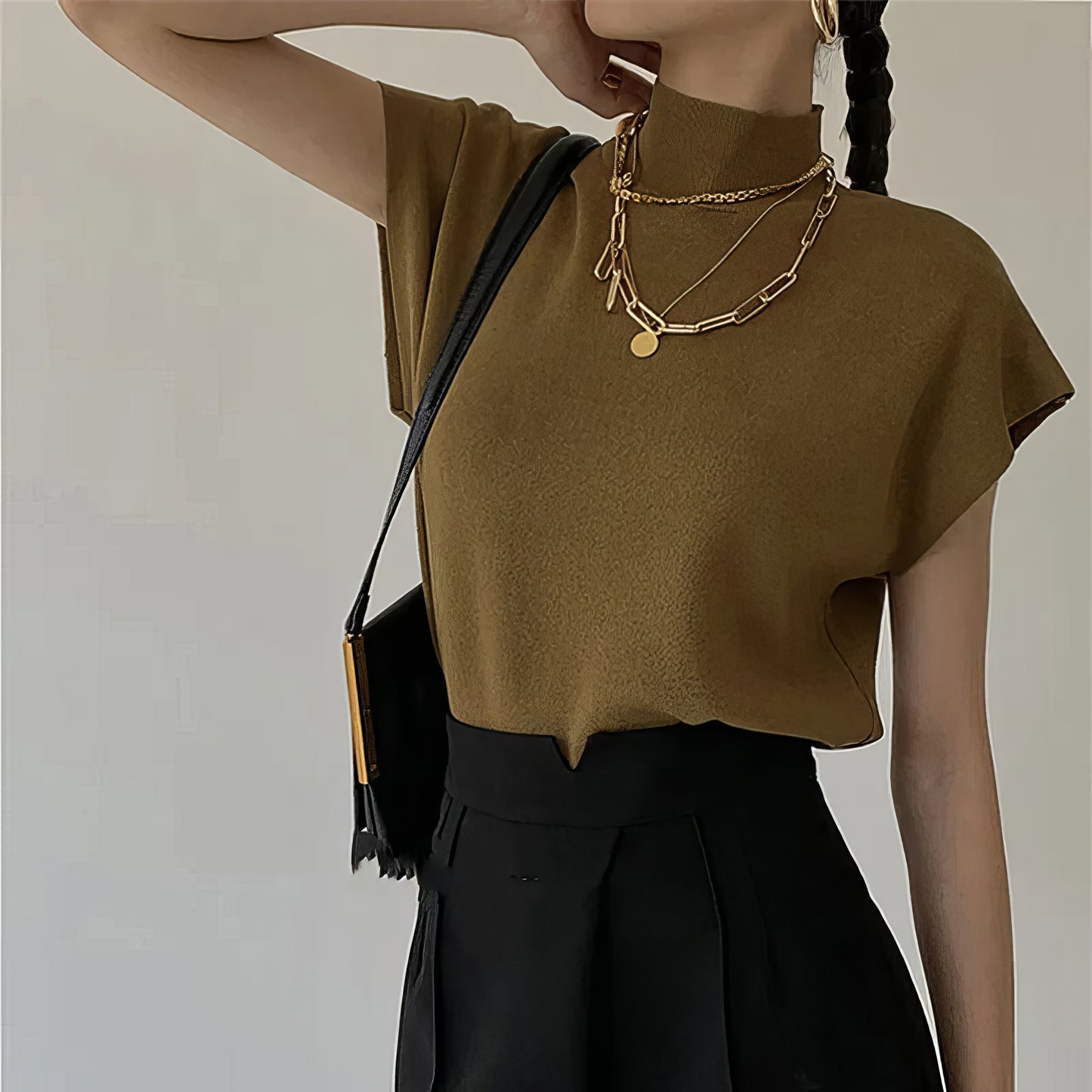 Elaina | Chic & Versatile Knitted Vest Shirt